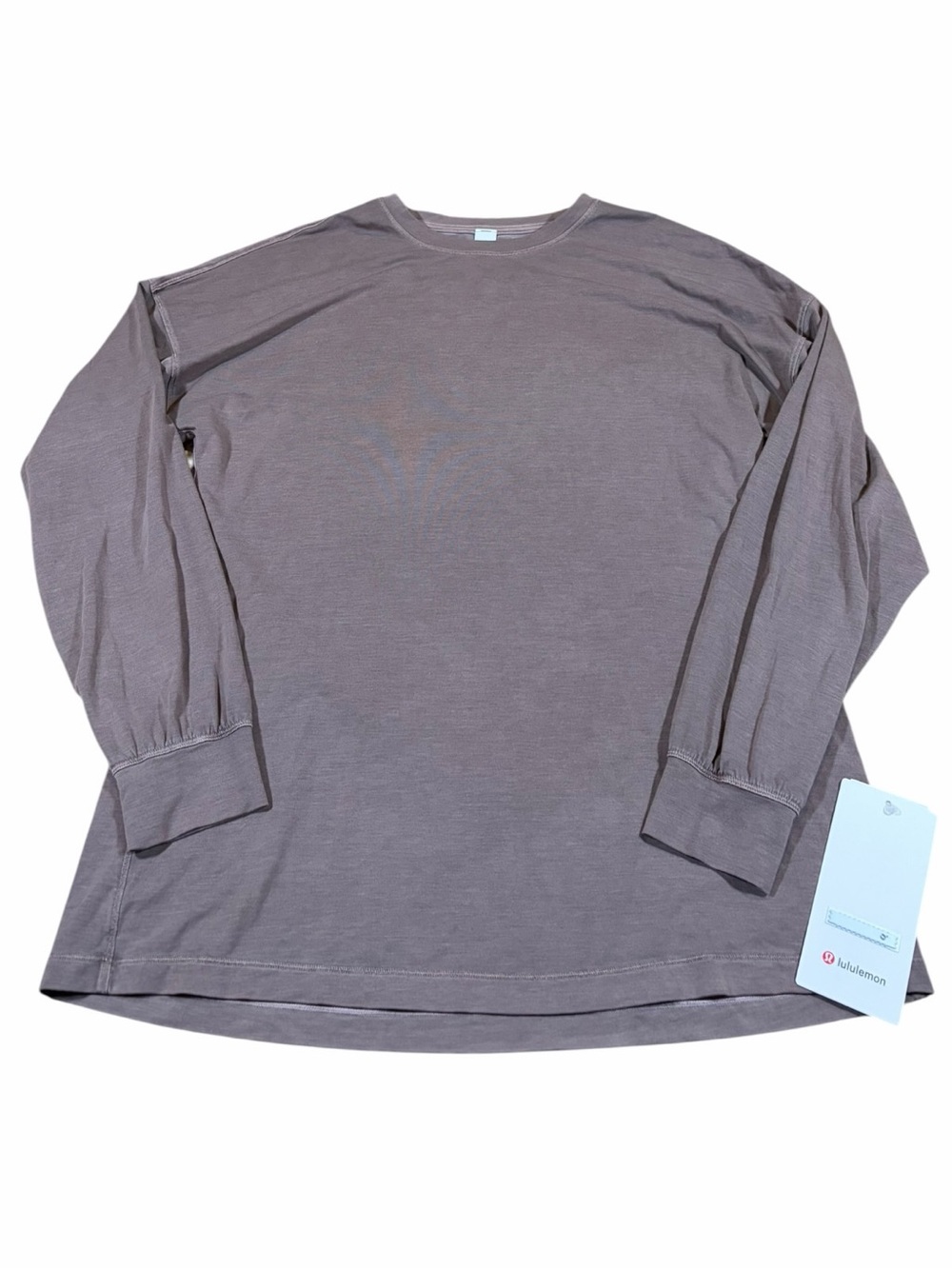 NWT Lululemon Easy Set Relaxed Long Sleeve *Wash (Dilute Wash Twig) Size 8
